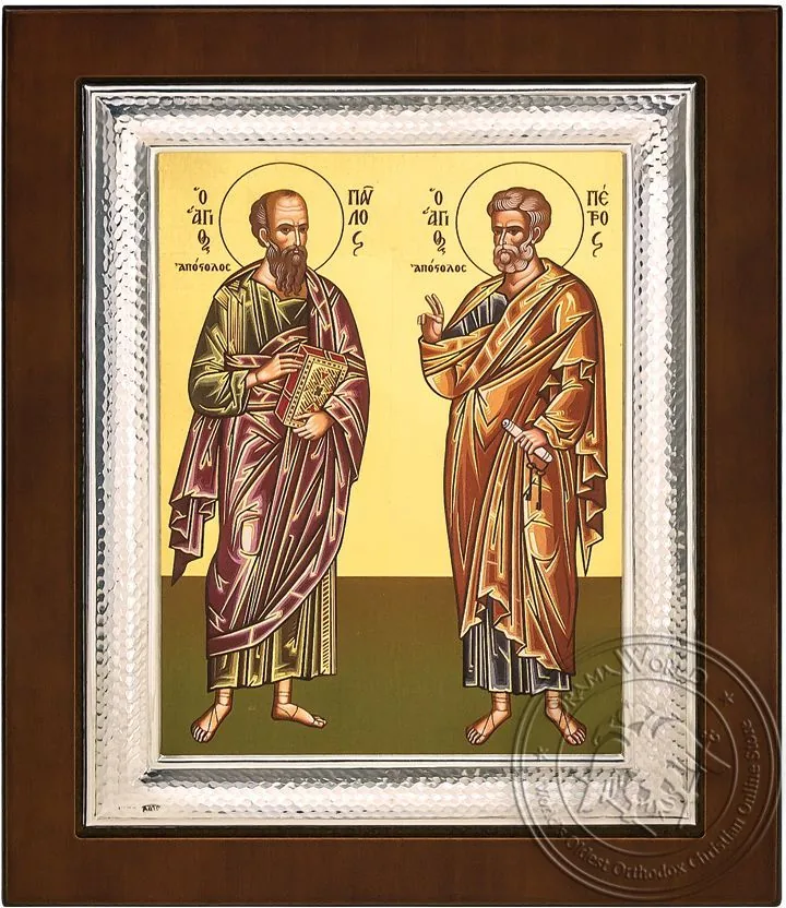 Saints Peter and Paul - Silver Icon