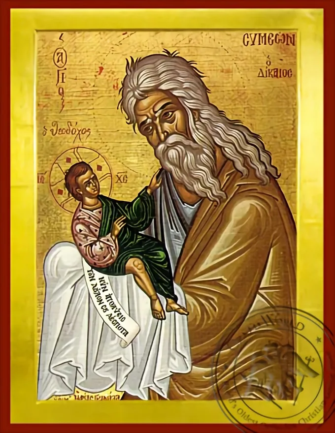 წმინდა სვიმეონი, ღვთისმიმრქმელი, ბიზანტიური ხატი