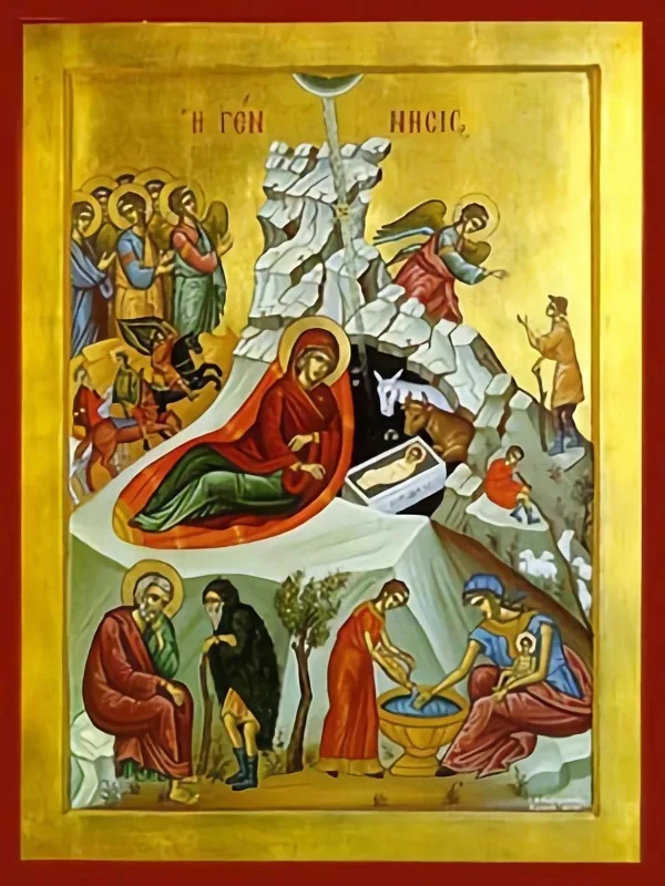 Рождество Христово, византийская икона