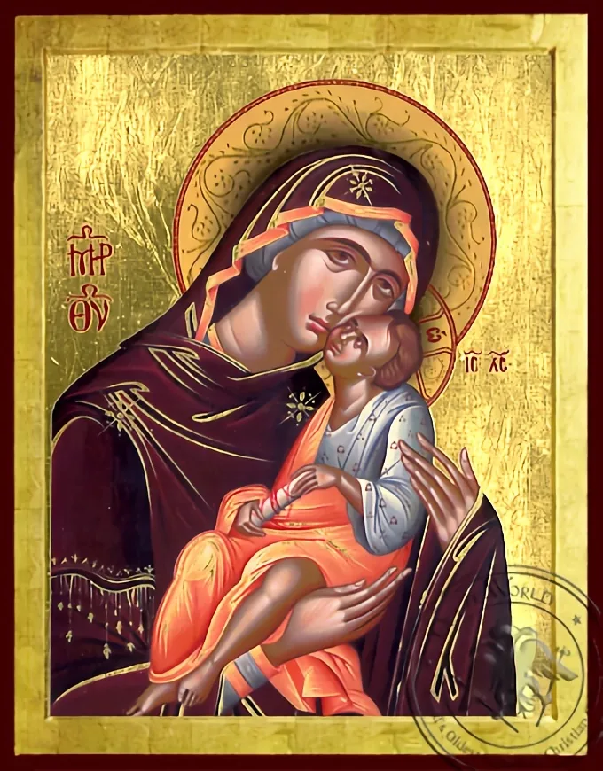 ღვთისმშობელი ყრმით, ტკბილად ამბორისმყოფელი, ბიზანტიური ხატი