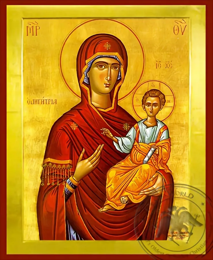 ღვთისმშობელი ყრმით, ოდიგიტრია, ბიზანტიური ხატი