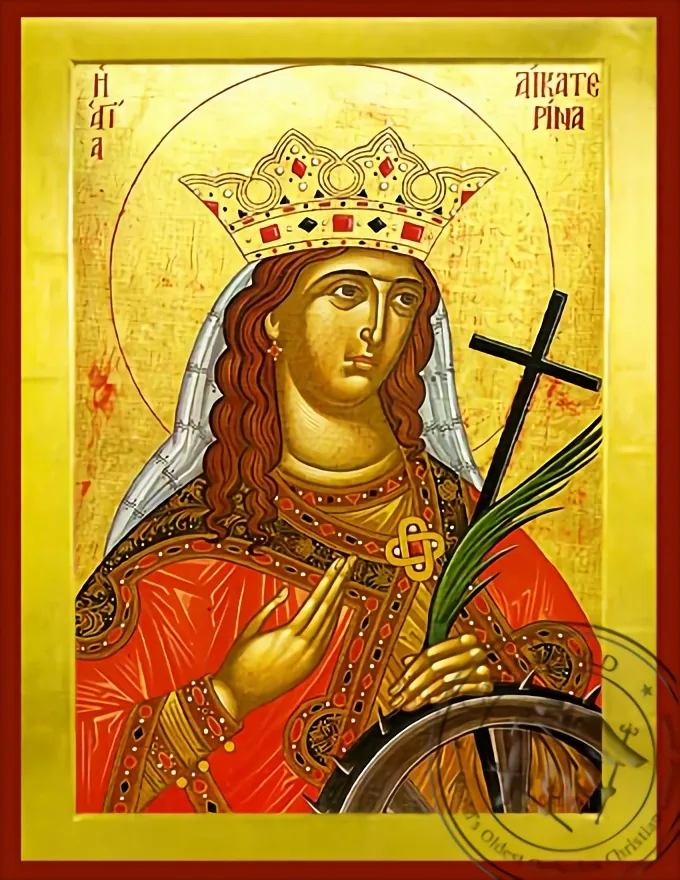 წმინდა დიდმოწამე ეკატერინე, ალექსანდრიელი, ბიზანტიური ხატი