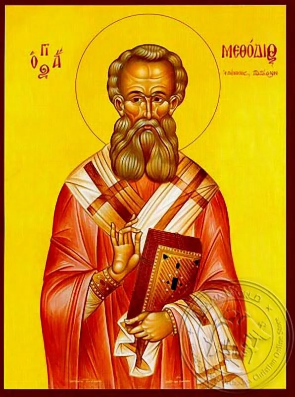 წმინდა მეთოდე, მღვდელმოწამე, პატარის ეპისკოპოსი, ხელნაწერი ხატი
