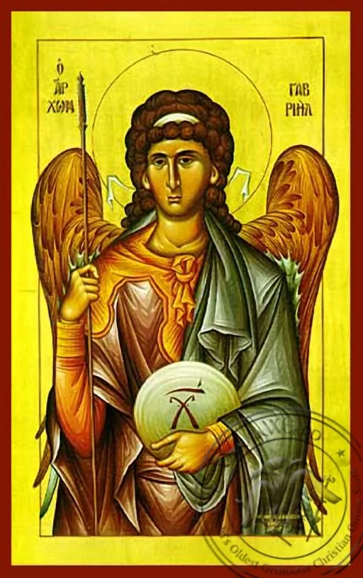 მთავარანგელოზი გაბრიელი, ხელნაწერი ხატი