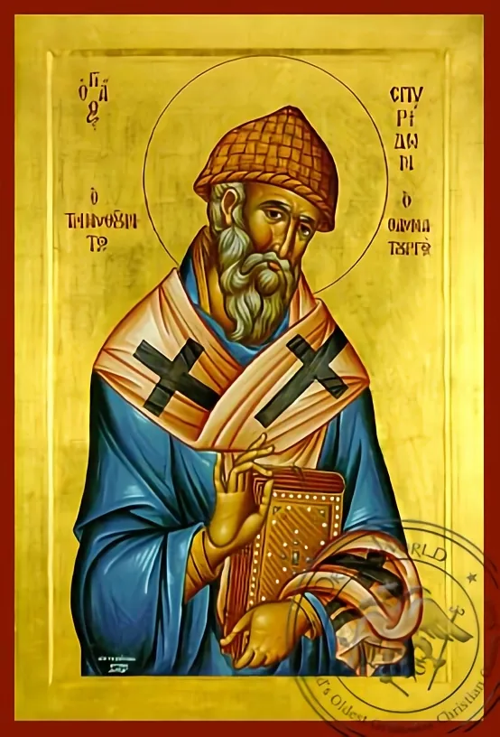 Saint Spyridon - Hand-Painted Icon