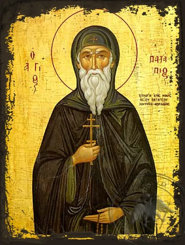 Saint Patapios - Aged Byzantine Icon