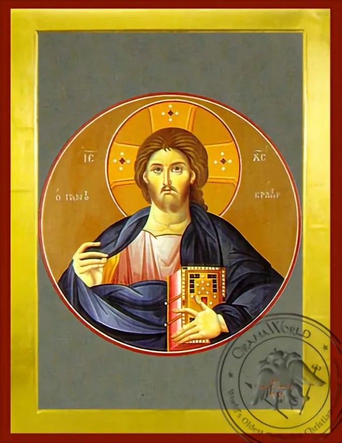Christ Blessing, Pantocrator - Byzantine Icon