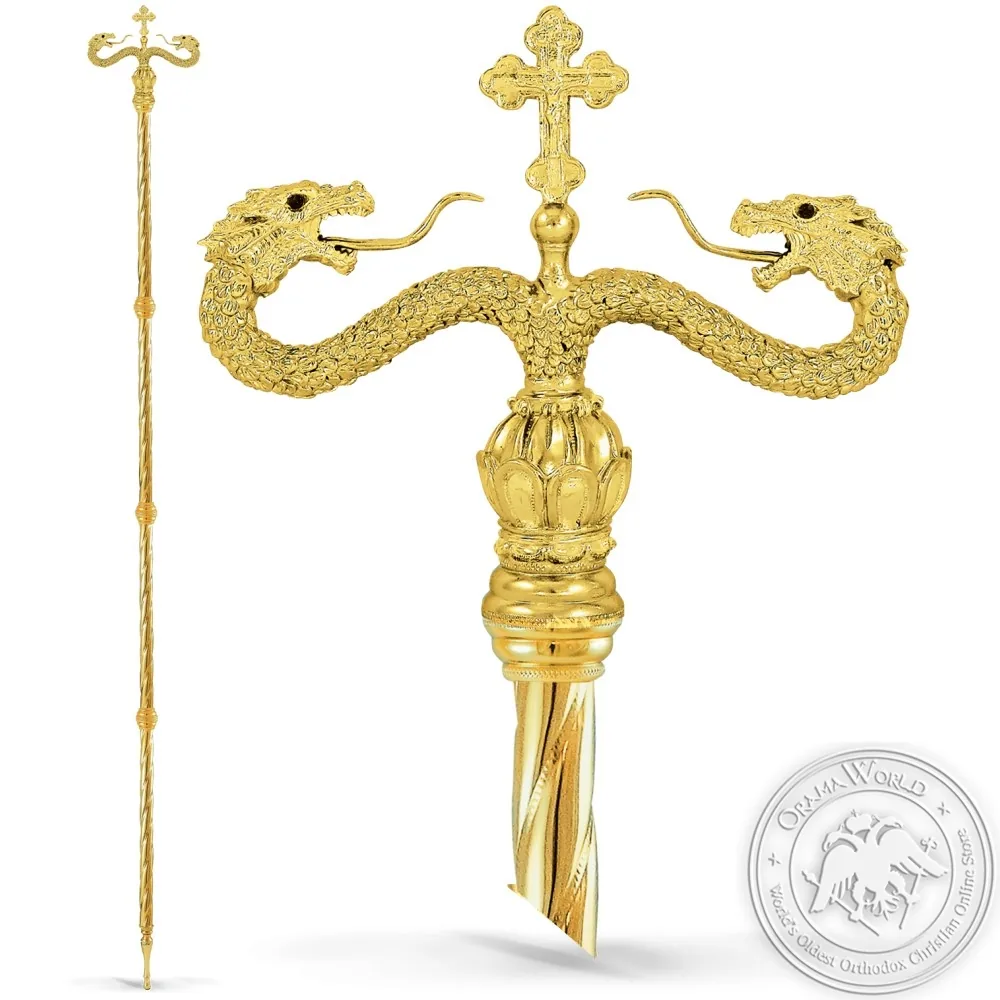 Episcopical Ravdos with Suitcase Gold Plated