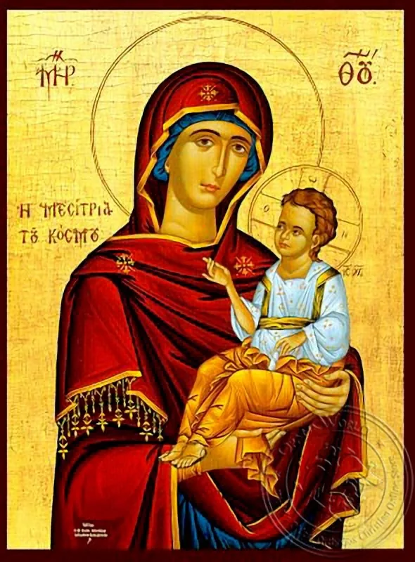 ღვთისმშობელი ყრმით, ოდიგიტრია, სოფლის შუამდგომელი, ხელნაწერი ხატი