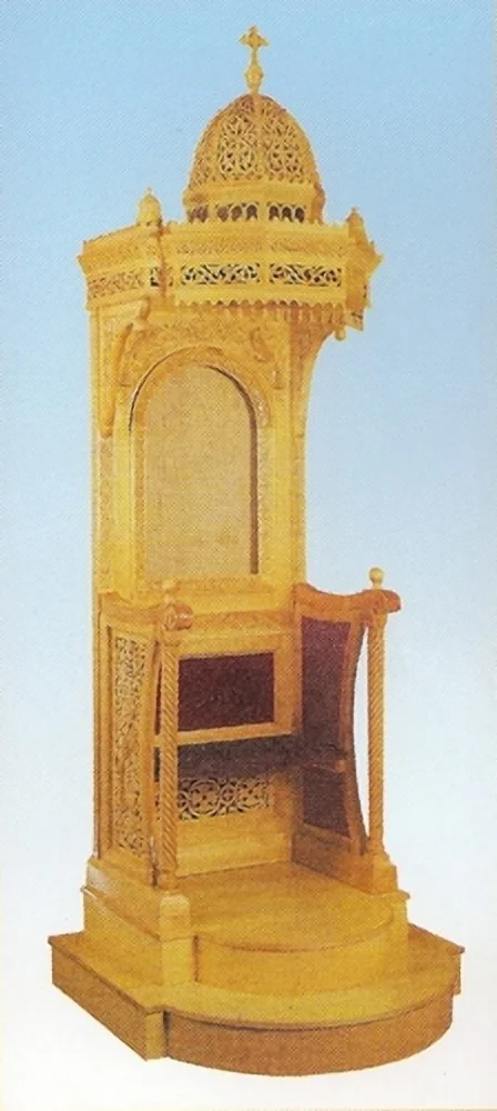 Bishop's Throne Woodcarved Design A