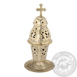 Byzantine Brass Home Oil Lamp - H111