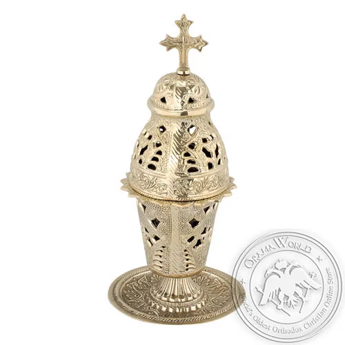 Byzantine Brass Home Oil Lamp - H111