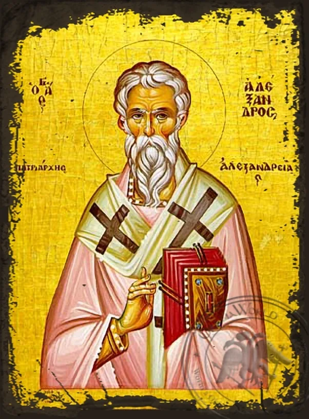 Saint Alexander, Patriarch of Alexandria - Aged Byzantine Icon