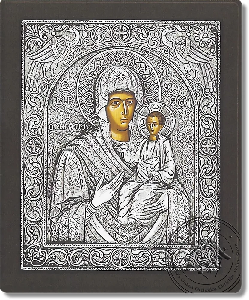 Panagia Hodegetria - Silver Icon