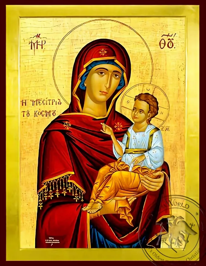 Virgin and Child, Hodegetria, Mediator of the World - Byzantine Icon