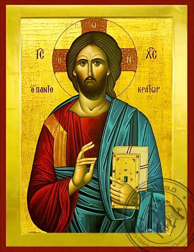 Christ Blessing, Pantocrator - Byzantine Icon