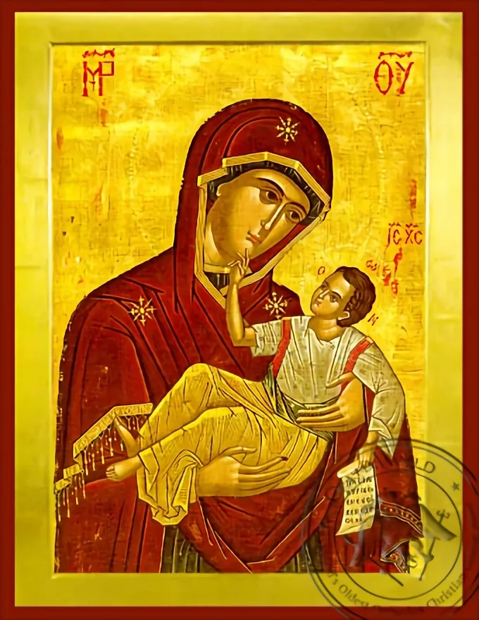 Богородица " Хриса ", византийская икона
