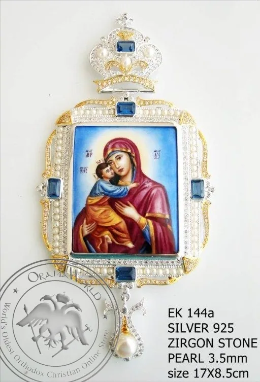 Серебряный архиерейский энколпион, 144