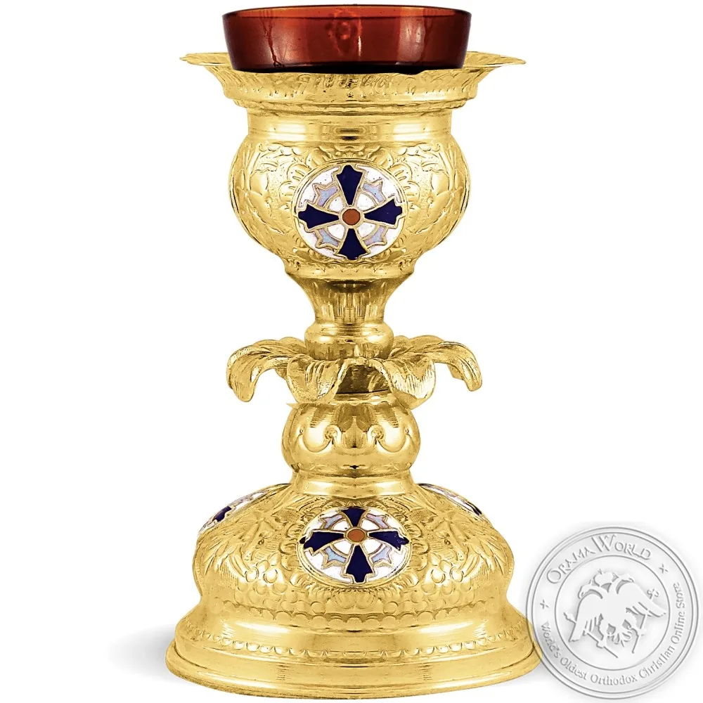 Vigil Oil Candle Enamel Byzantine