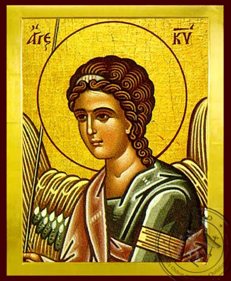 Angel of the Lord, Detail (Right) - Byzantine Icon