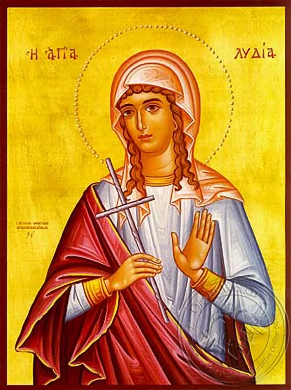 წმინდა ლიდია, მოწამე, ხელნაწერი ხატი