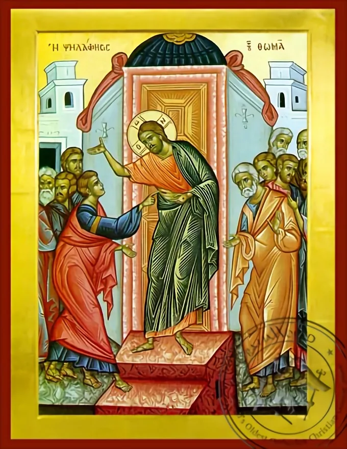 The Doubting of Thomas - Byzantine Icon