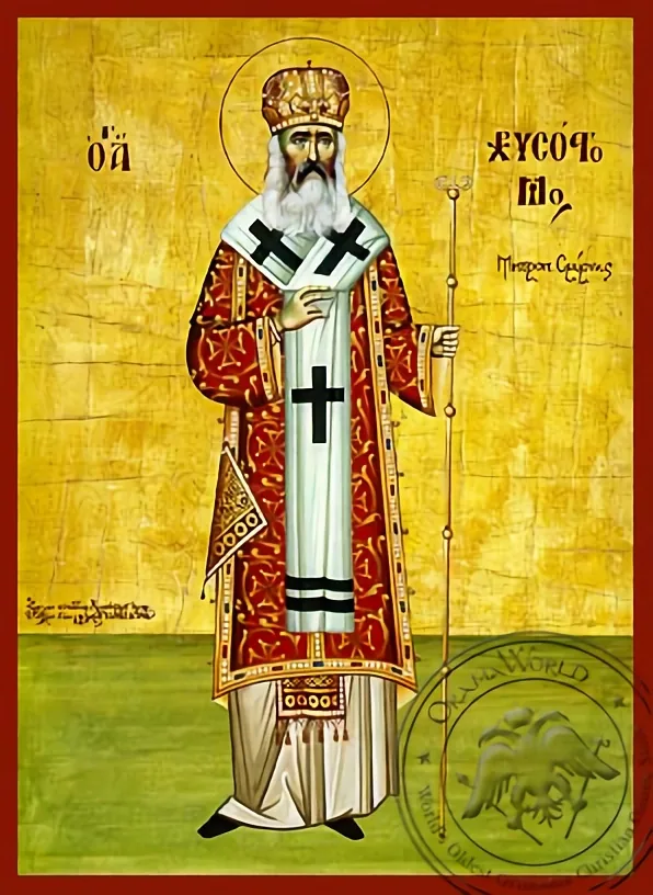 Saint Chrysostom of Smyrne - Hand-Painted Icon
