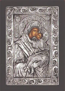 Panagia Rhodes - Silver Icon