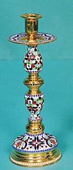 Candlestick with Enamel