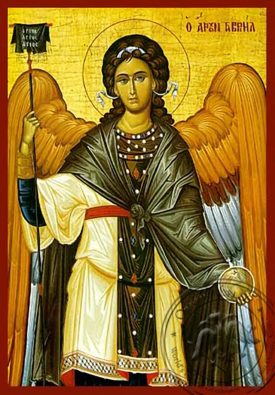 მთავარანგელოზი გაბრიელი, ხელნაწერი ხატი