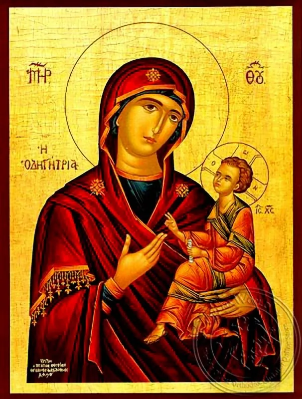 ღვთისმშობელი ყრმით, ოდიგიტრია, ხელნაწერი ხატი