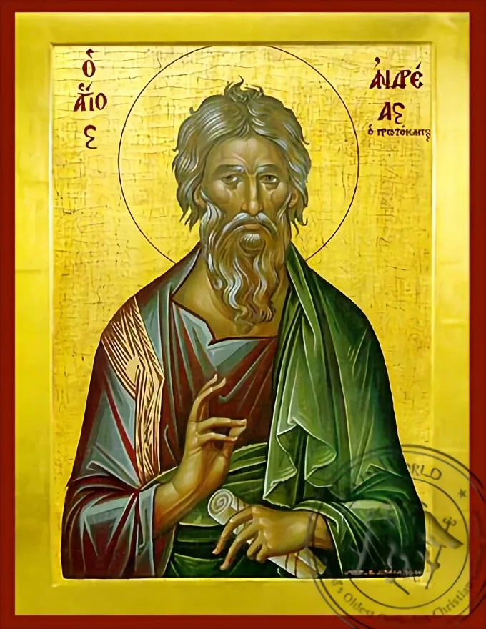 Святой апостол Андрей, Первозванный, византийская икона