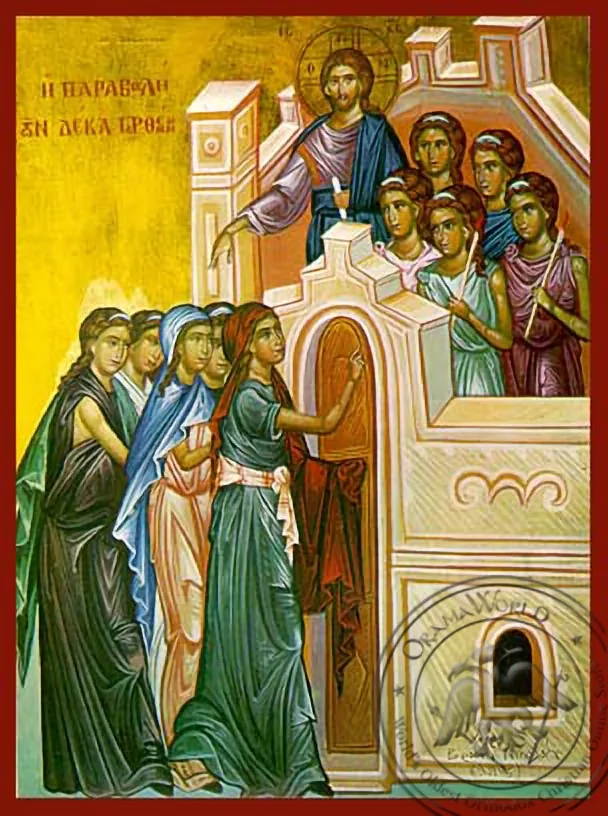 იგავი ათი ქალწულისა, ხელნაწერი ხატი