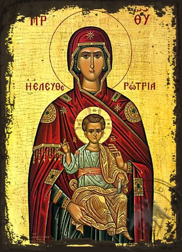 Богородица Освободительница, византийская икона под старину