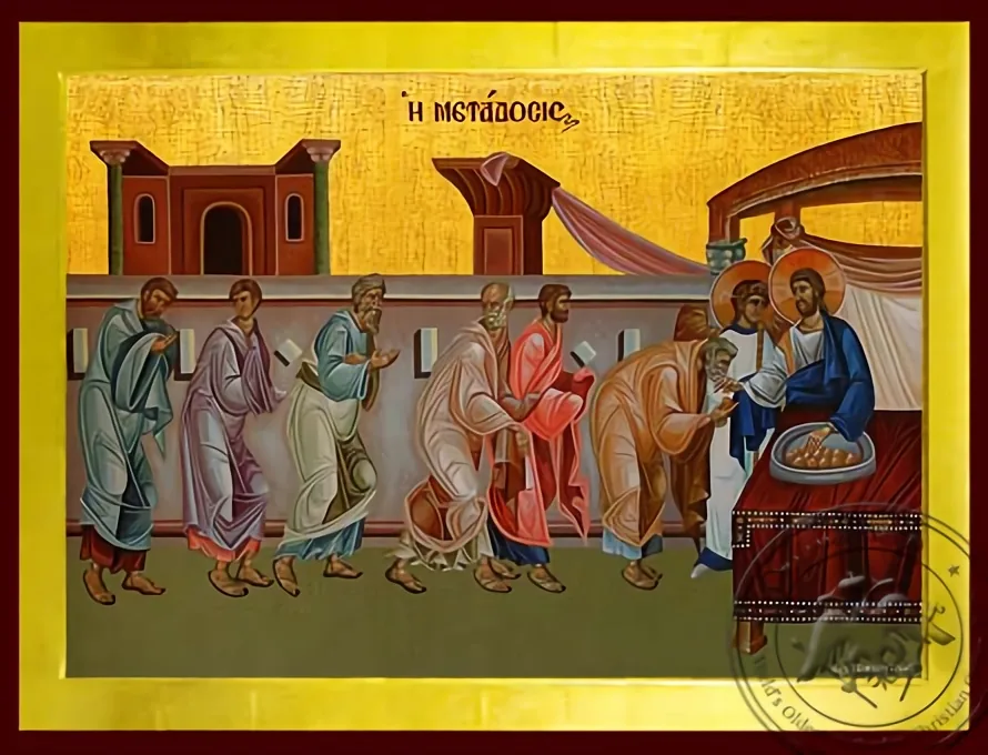Holy Communion of Bread - Byzantine Icon