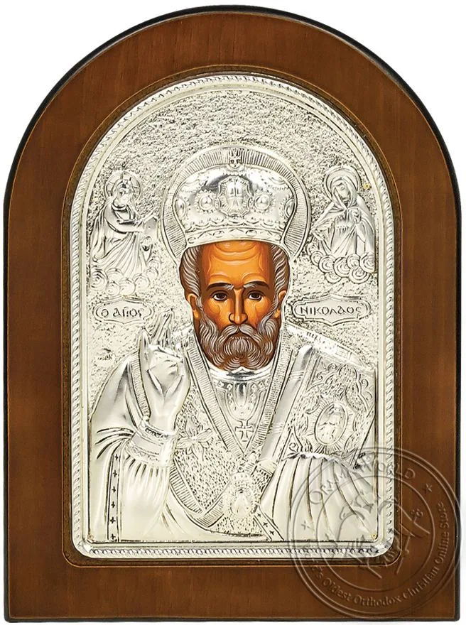Saint Nicholas - Silver Icon