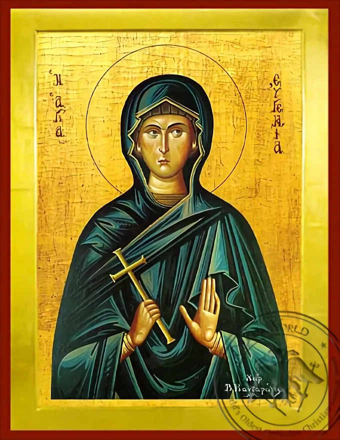 Святая Евгения, византийская икона