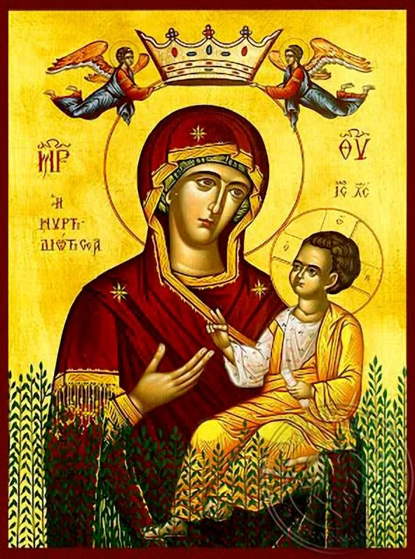 Virgin and Child, Hodegetria, of the Myrtle Tree - Hand Painted Icon