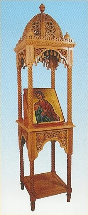 Iconstand Woodcarved Design 2