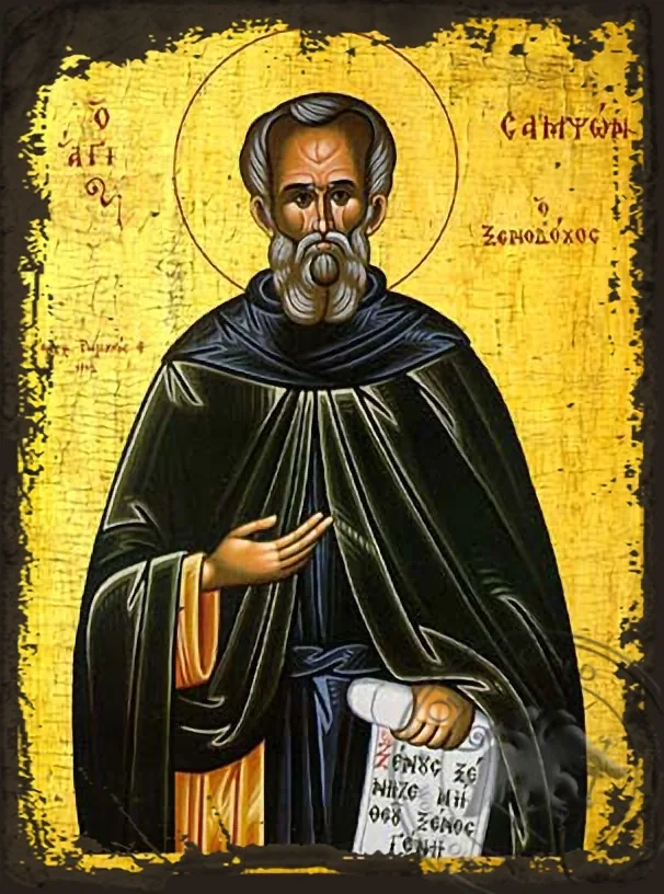 Saint Sampson - Aged Byzantine Icon