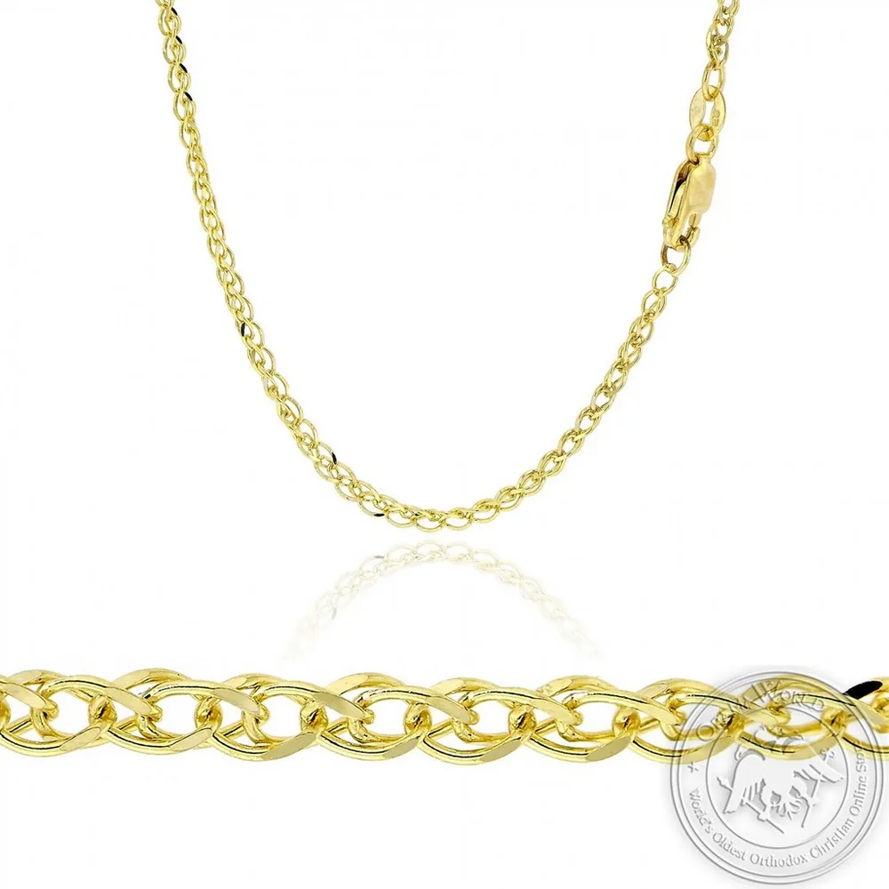 სპიგა ძეწკვი 14 K ყვითელი ოქროს