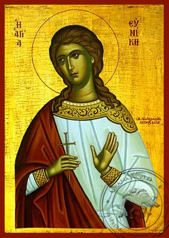 Saint Eunike - Hand-Painted Icon