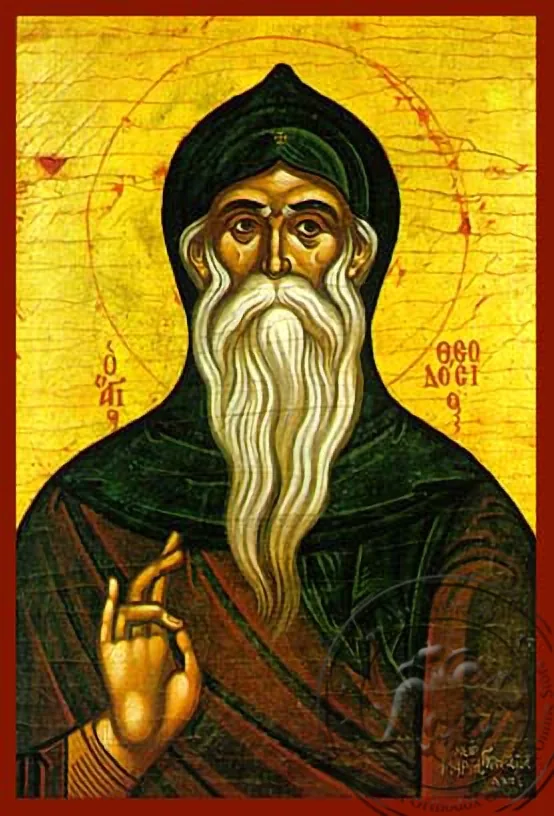 Saint Theodosius, the Cenobiarch - Hand Painted Icon