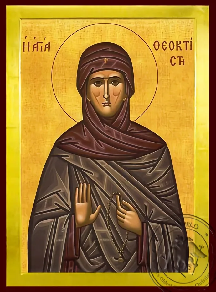 წმინდა თეოქტისტე, ლესბოსელი, საბერძნეთი, ბიზანტიური ხატი