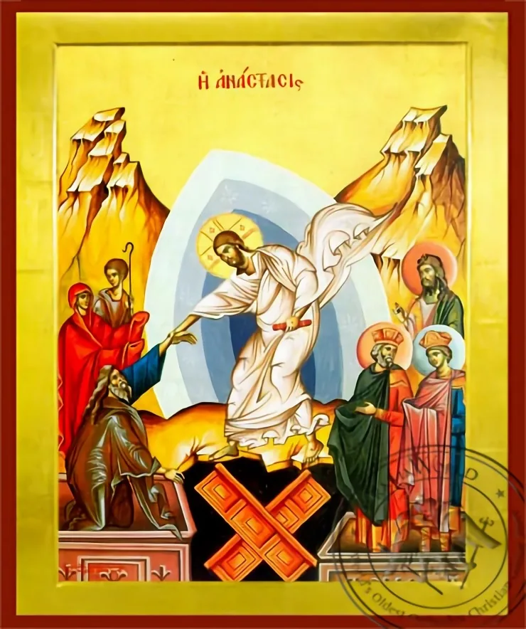 Воскресение (Христовы сошествие в ад), византийская икона
