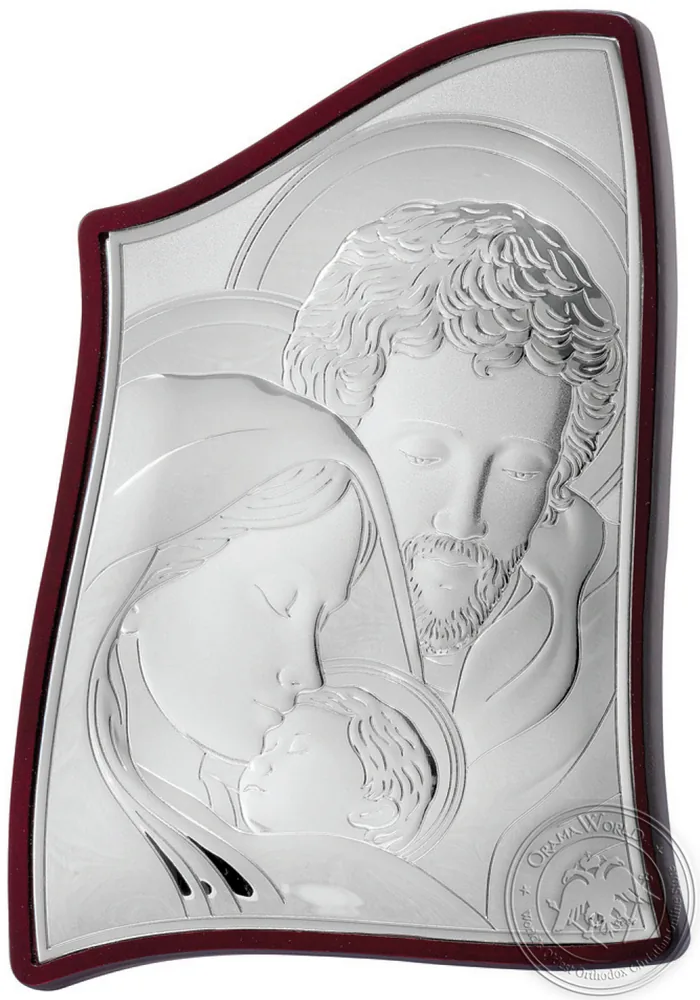 The Holy Family - Silver Icon