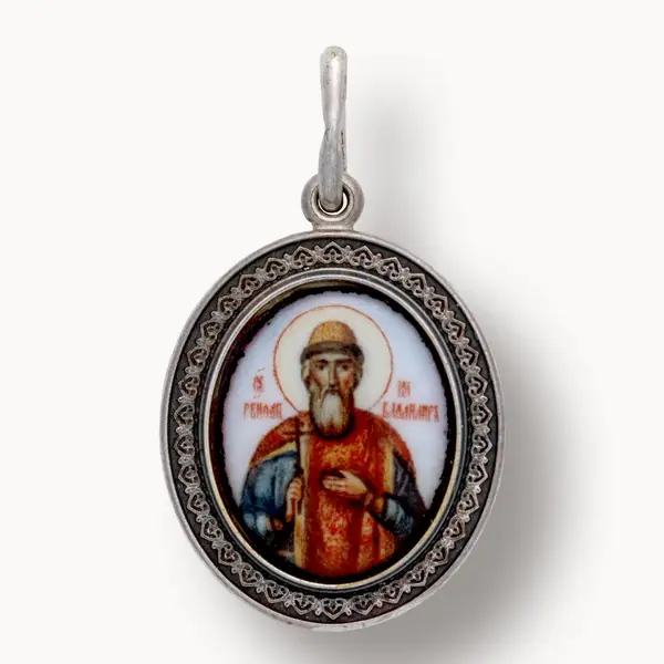 Neck icon №47 silver decal Vladimir Equal-to-the-Apostles