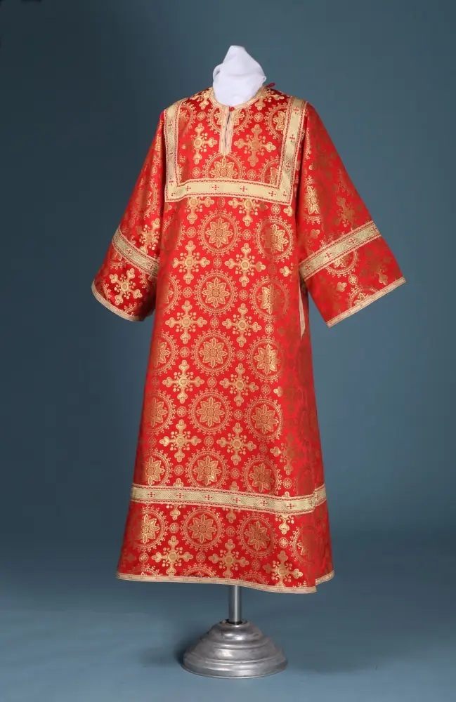 Vestment sticharion silk embroidered cross