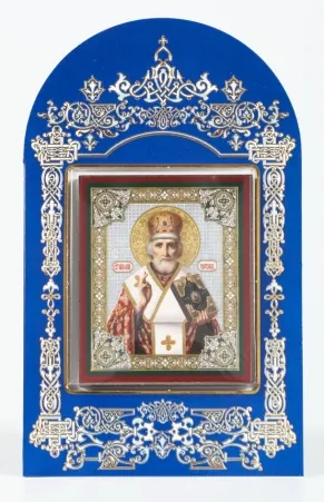 Festive goods church set №1 with icon 6×9 double embossing, blister packaging Nicholas the Wonderworker 14