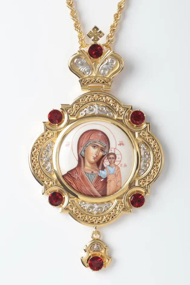 Panagia №64 / gilding / silver